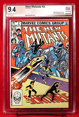 NEW MUTANTS #2 (Marvel) PGX 9.4 NM Near Mint Signed STAN LEE! MOVIE! +CGC!!! • $450