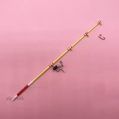 1PC Miniature Dollhouse 1/12 Fairy Garden Accessories Fishing Pole Outdoor Toy • $5.99