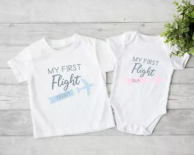 My First Flight Outfit (Babygrow Sleepsuit Vest Bodysuit T-shirt • £8.99