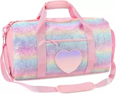 Dance Bag For Girls Duffle Bag Kids Overnight Travel Sleepover Bags With Shoes C • $57.52