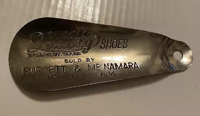 Vintage Queen Quality Burdett & McNamara Shoe Horn Hornell N Y • $10