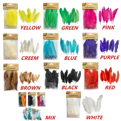 50x DIY Craft Feathers Feather Party Event Wedding Dream Catcher Costume 14-17cm • $13.99