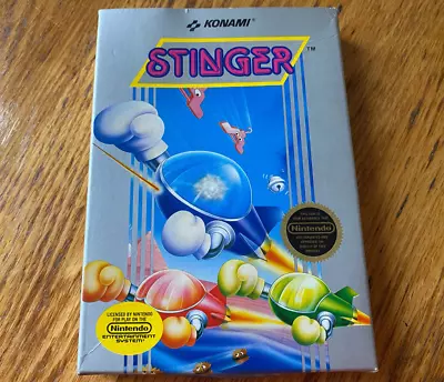 Hangtab Stinger Complete In Box Nintendo Nes 5-screw Game • $28