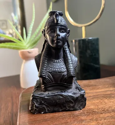 Vintage Handmade Isis Goddess Bust 4.5 Inch Statue Sculpture Ancient Egyptian • $55