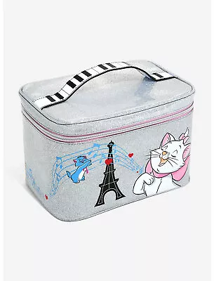 Danielle Nicole Disney The Aristocats Marie Silver Glitter Train Case 2021 NWT • $54.99