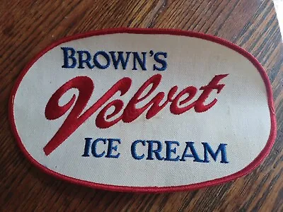 Vintage Browns Velvet Ice Cream Patch Large 10 ×6  • $15.99