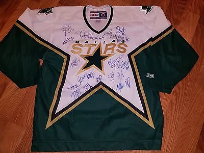 STARS Vintage Team Signed Jersey MODANO TURCO RICHARDS NEAL XL 4 • $174.99