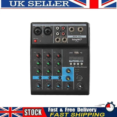 £137.59 • Buy Wireless 4-channel Audio Mixer Bluetooth-compatible USB Sound Mixing (EU)