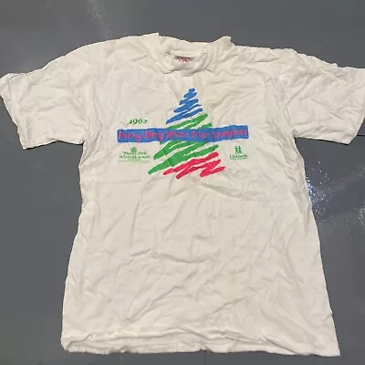 Vintage 90s Charity Run Single Stitch Graphic T Shirt • £9.99