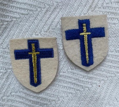 £4.99 • Buy NEAR PAIR WWII  2nd ARMY ARM PATCHES
