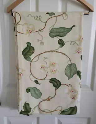 P Kaufmann- Lydia Irwin Design Fabric Tablecloth Handmade Orchid Vine 53 X 88 • $17.50