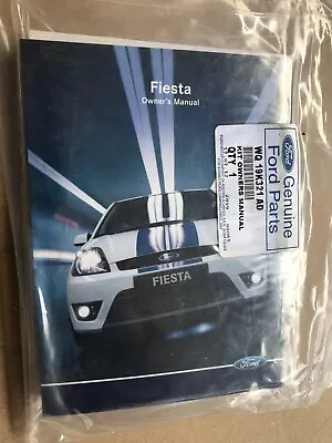 Ford Fiesta WQ Owners Manual & Service Book Brand New Genuine Ford WQ 19K321 AD  • $45