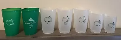 *ALL 7* NEW 2024 Official Masters Golf Tournament Frosted Plastic Cups • $35