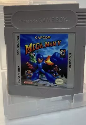 Mega Man 5 V (Nintendo Game Boy 1994) RARe! Authentic! No Reserve! Thx:) • $155.50