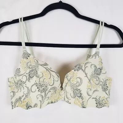 Victoria Secret Bra 34C Very Sexy Secret Embrace Push Up Convertible Paisley • $16.99