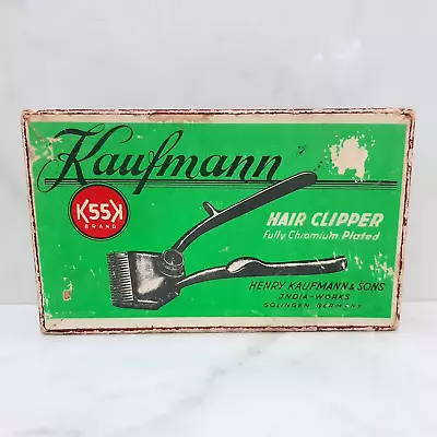 Kaufmann Hair Clipper Manual Henry Kaufmann & Sons India Works Solingen Germany • $39.95