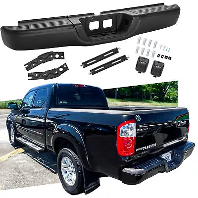 Rear Steel Steps Bumper Complete Assembly For 2000-2006 Toyota Tundra Black Fast • $239
