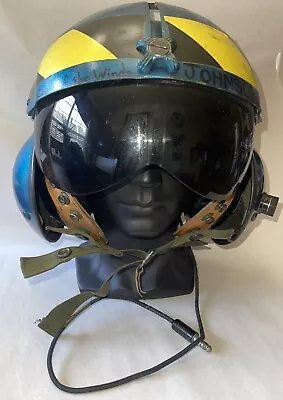 U.S. 1971 Vietnam Pilot Gentex Helmet 1971 W Bag For Parts Repair Restore X L • $185