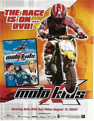 2004 Moto X Kids The Race Is On DVD VHSPrint Ad/Poster Promo Art Vintage Mag • $13.90