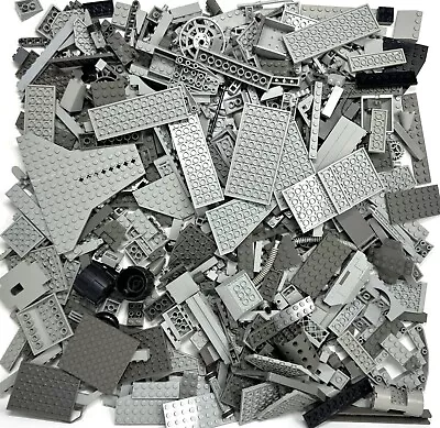 Lego 2.5 Lbs Bulk Lot Old Light Dark Gray Plates Bricks Specialty Space Castle 3 • $49.99
