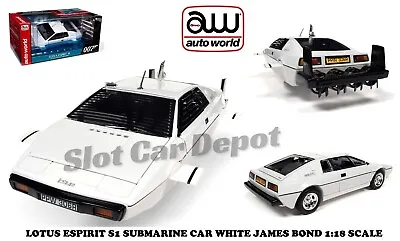 Auto World NEW 1971 Lotus Espirit SUBMARINE CAR James Bond 1:18 Diecast Car 132 • $104.95