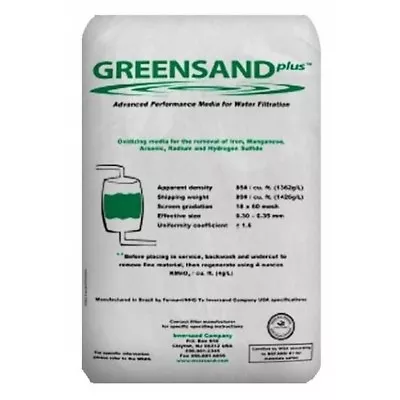 GreenSand Plus Media 1/2 Cu. Ft. Iron Manganese And Sulfur Removal GreenSandPlus • $130