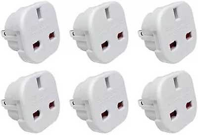 Jsdoin UK To US Plug Adaptor 3 Pin To 2 Pin Flat Travel Adapter For USA Canada • £11.25