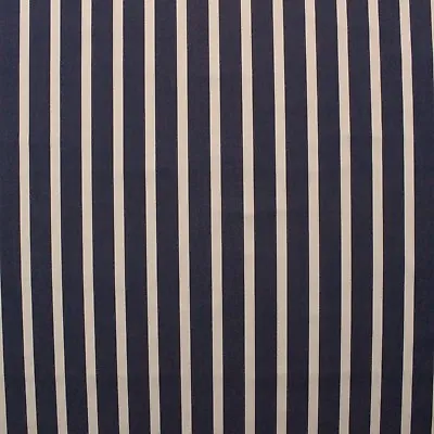 Sunbrella 4283 North Marine Off White & Blue Stripe Fabric By The Yard 54 W • $14.95