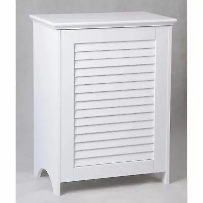 White Wooden Hamper Bathroom Laundry Storage Bin Clothes Basket Home Organizer • $113.90