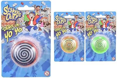Schools Out Light Up Yo-yo - Ty6564 Flashing Classic Toy Kids Tricks Spinning • £14.99