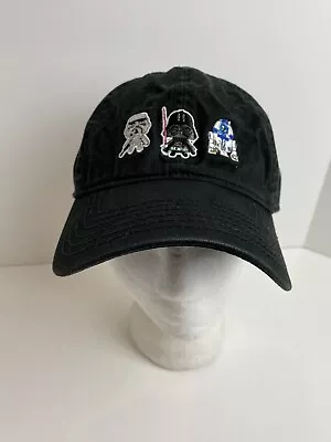 Star Wars Strapback Baseball Hat Cap Black Stormtrooper Vader R2D2 Embroidered • $14.99