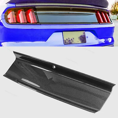 For 2015-2020 Mustang Gt Trunk Panel Decklid Trim Cover Carbon Fiber Pattern • $52.13