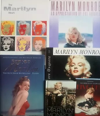 5 Marilyn Monroe Album Eve Arnold + 1 The Little Book Of Pin Up Elvgren Job Lot • £25