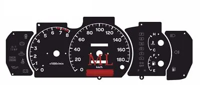 Custom Speedometer Instrument Cluster Gauge Faceplate For Mitsubishi Libero • $99