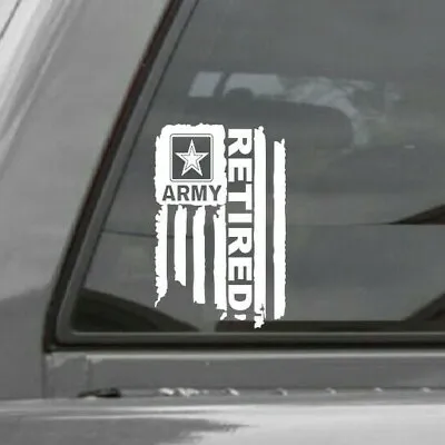 Distressed United States Army Flag Retired Vinyl Decal Sticker U.s. Army • $3.50