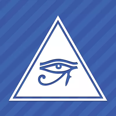 Eye Of Horus Triangle Vinyl Decal Sticker Egyptian Pagan • $1.99