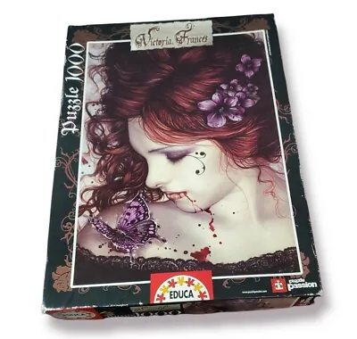 New Victoria Frances Puzzle Mariposa Girl Butterfly Goth 1000 Pc Sealed 2008 • $33.96