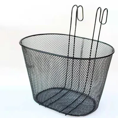 Front Rear Bike Basket Shopping Durable Wire Mesh Detachable Bicycle Basket • £7.58