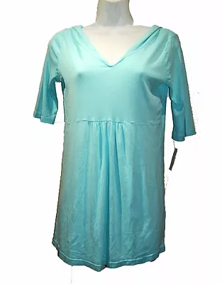 NEW Michael Stars Blue Maternity Hood Knit Top One Size • $13