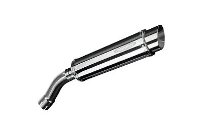 BMW F800R Delkevic Slip On Exhaust 14  Stainless Steel Round Muffler 09-16 • $289.99