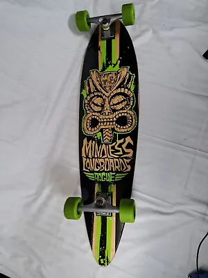 Mindless Rogue Longboard Skateboard Skate Board Long Green READ  • £44.99