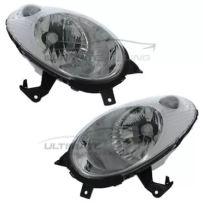 Headlights Fits Nissan Micra K12 2003-2007 Chrome Inner Headlamps Left & Right • $162.97