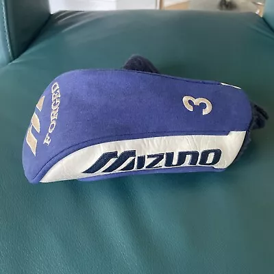 Mizuno Forged 3 Wood Golf Club Blue White Head Cover Headcover • $12