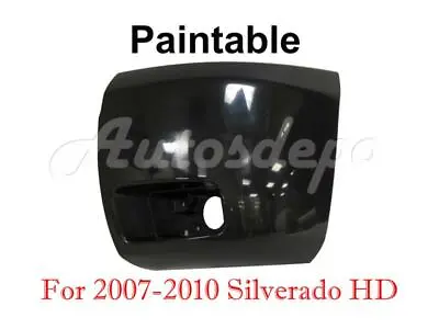 FRONT BUMPER END CAP BLACK W/FOG HOLE LH For SILVERADO 2500HD 3500HD 2007-2010 • $57.67