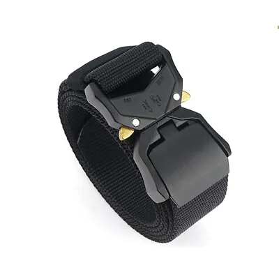 Men's Tactical Military Training Heavy Duty Nylon Quick Release Rigger's Belt • $12.99