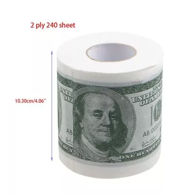 Money Toilet Paper Roll 100 Dollar Bill Tissue TP Benjamin • $7.88