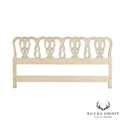 John Widdicomb Vintage French Provincial Style King Size Painted Headboard • $965