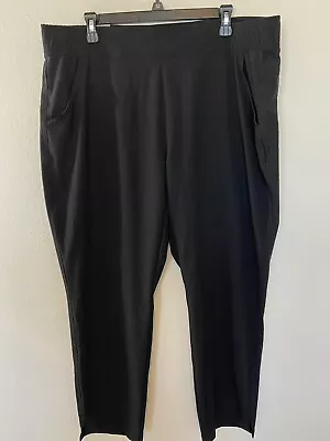 Eddie Bauer Ladies Traveler Pants Size XL Black Pull On Joggers Stretch New NWT • $25