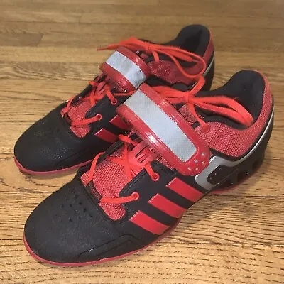 Adidas Adipower Men's Size US 10 Weightlifting Powerlifting Shoes Black Red • $145