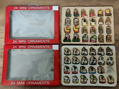 47 Mini ¾  - 1  Tall Christmas Ornaments Animals And Horses • $19.99